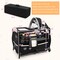Babyjoy Pack & Play Baby Diaper Changing Table 4 in 1 Portable Foldable with Mattress Carrying Bag Black/Grey/Black+Pink
